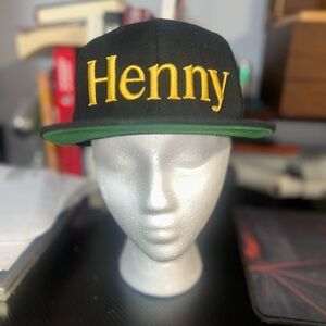 Black and Gold Henny Cap